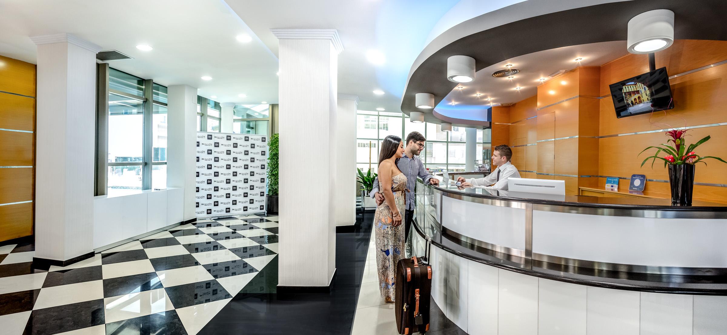Hotel Rh Gijon & Spa ガンディア エクステリア 写真